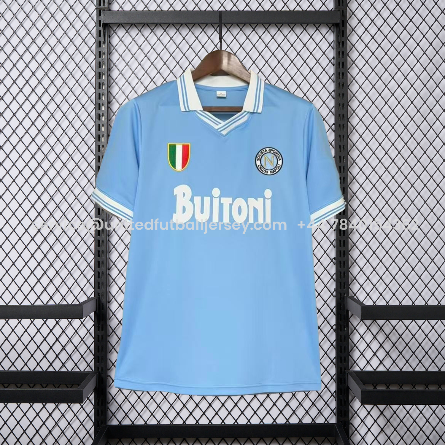 foot-Retro Napoli 1987-88 Home 2 Blue Jersey