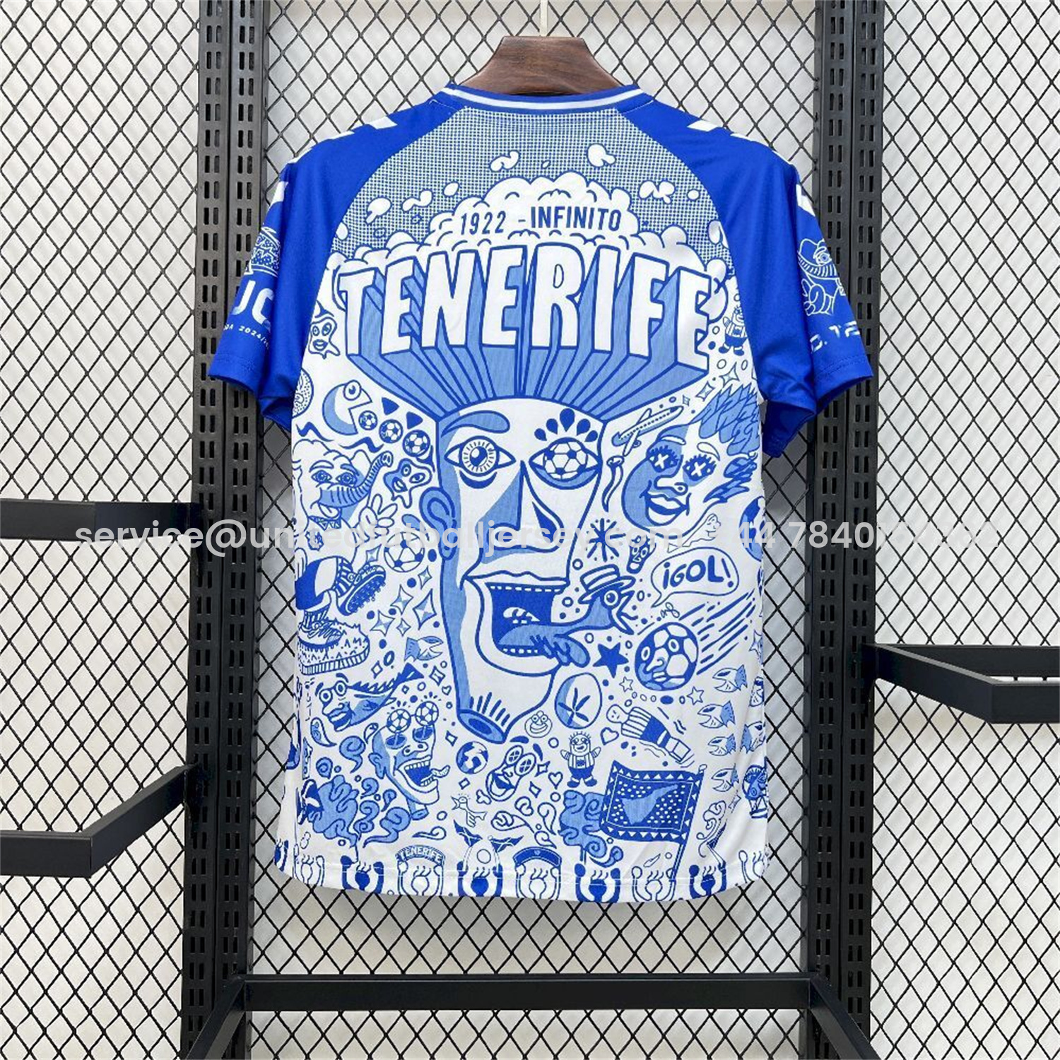 foot-Tenerife 25-26 Blue Graffiti Special Edition Jersey - Fans Version