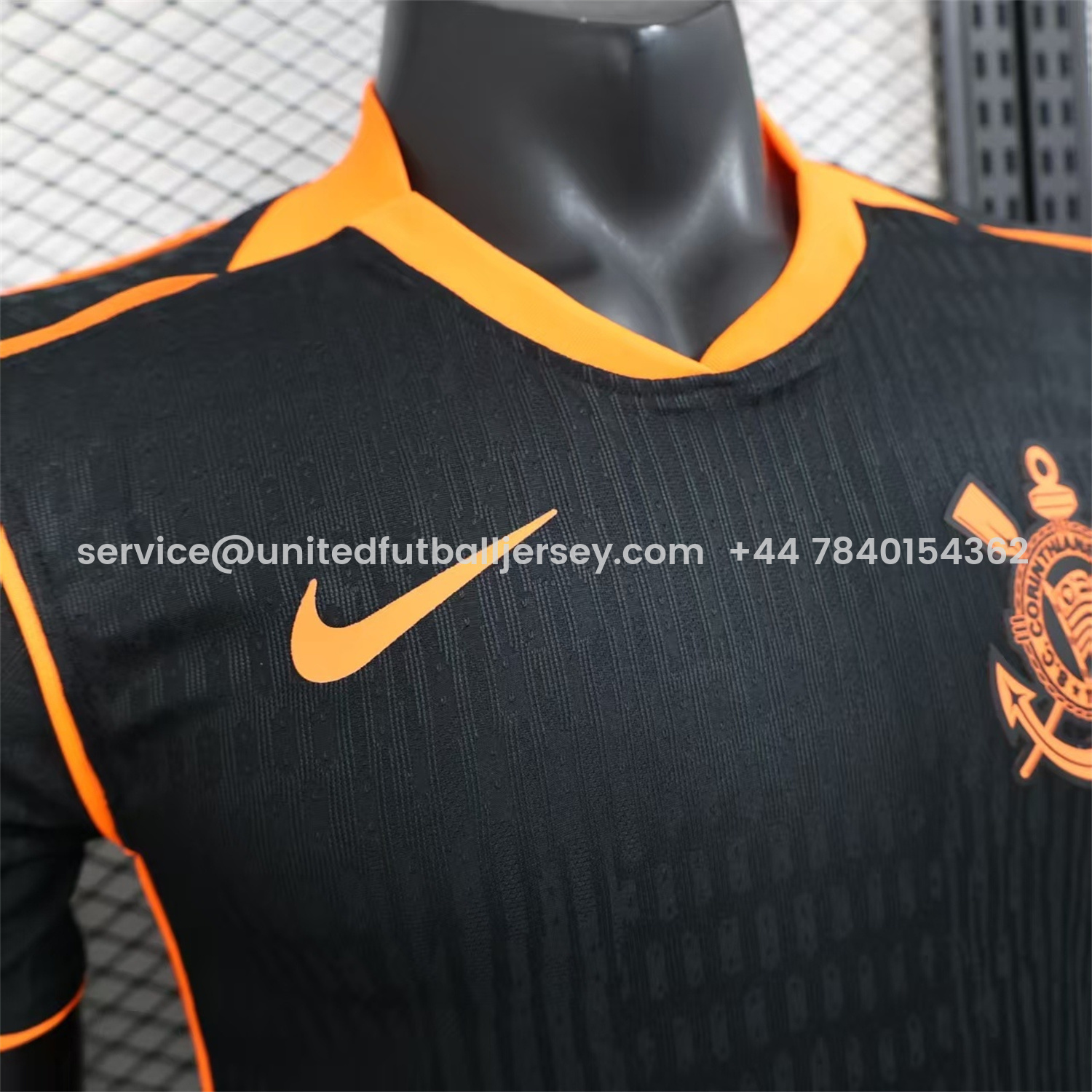 foot-Corinthians 25-26 Third Black Jersey - Player Version