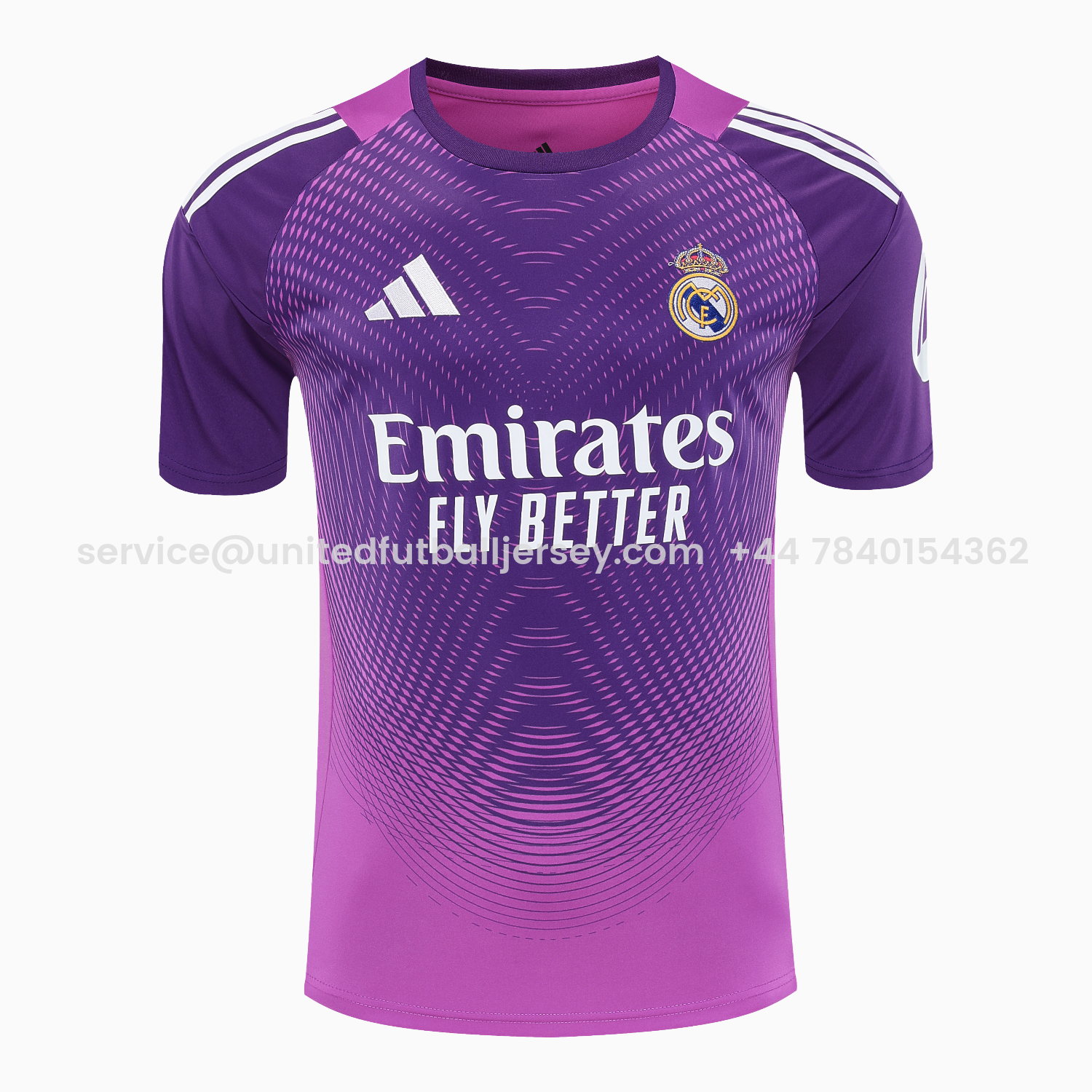 foot-Real Madrid 25-26 Short-Sleeve Training Set - Purple Top & Purple Shorts
