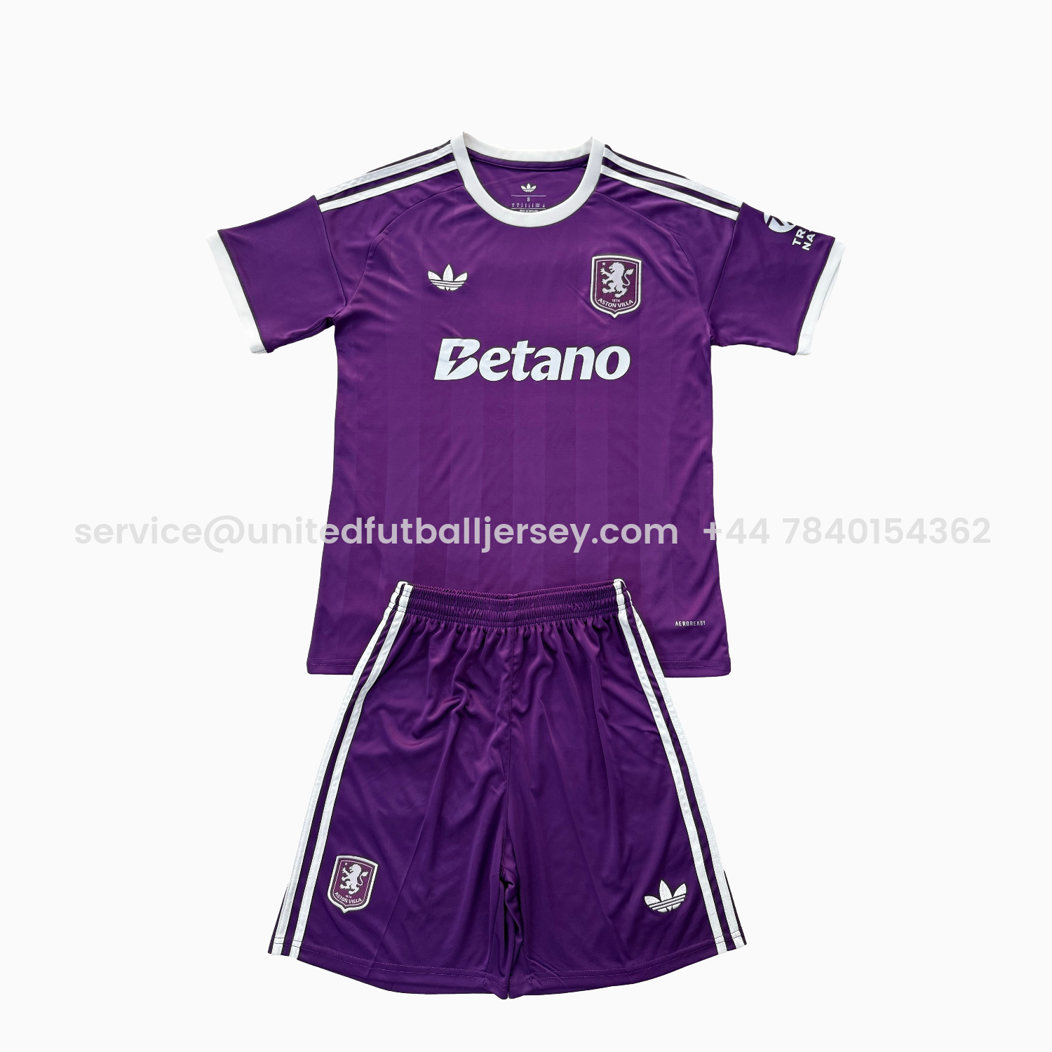 foot-Aston Villa 25-26 Purple Goalkeeper Men's Adult Jersey Set - Fans Version