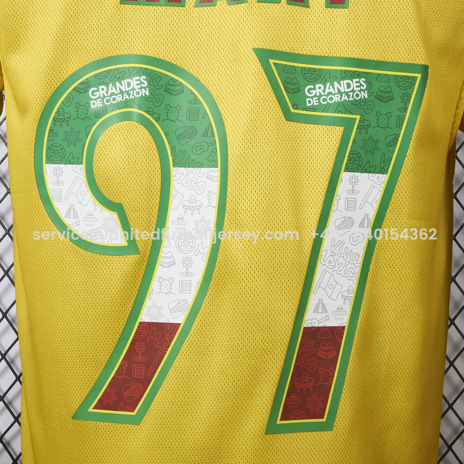 foot-【Three-color Font】Club América 25-26 Home Yellow Jersey - Player Version
