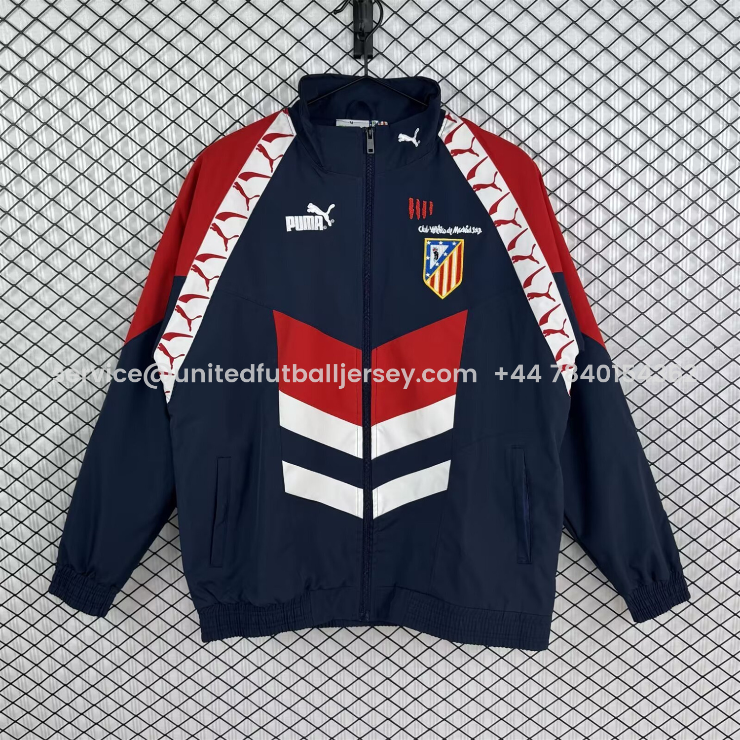 foot-Atletico Madrid 25-26 Windbreaker Jacket - Black