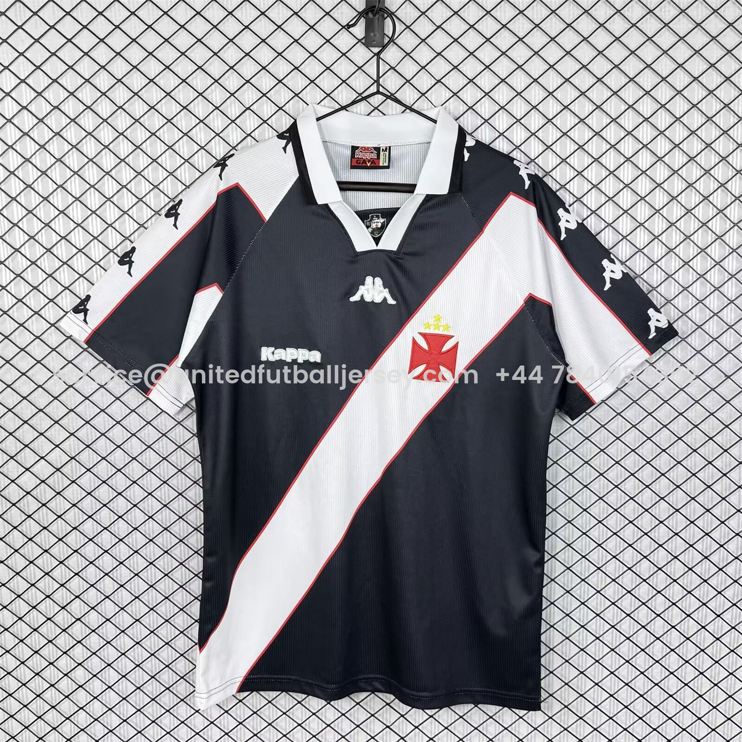 foot-Retro Vasco da Gama 1997 Home Black Jersey