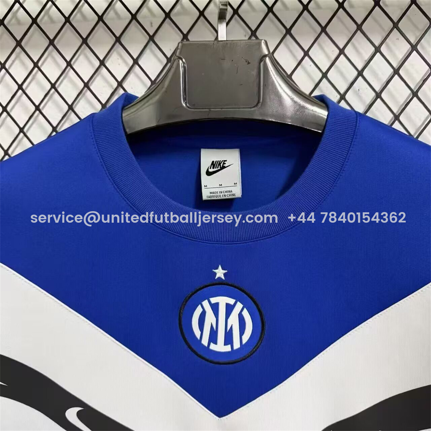 foot-Inter Milan Blue And White Unisex Pullover Hoodieullover Hoodie