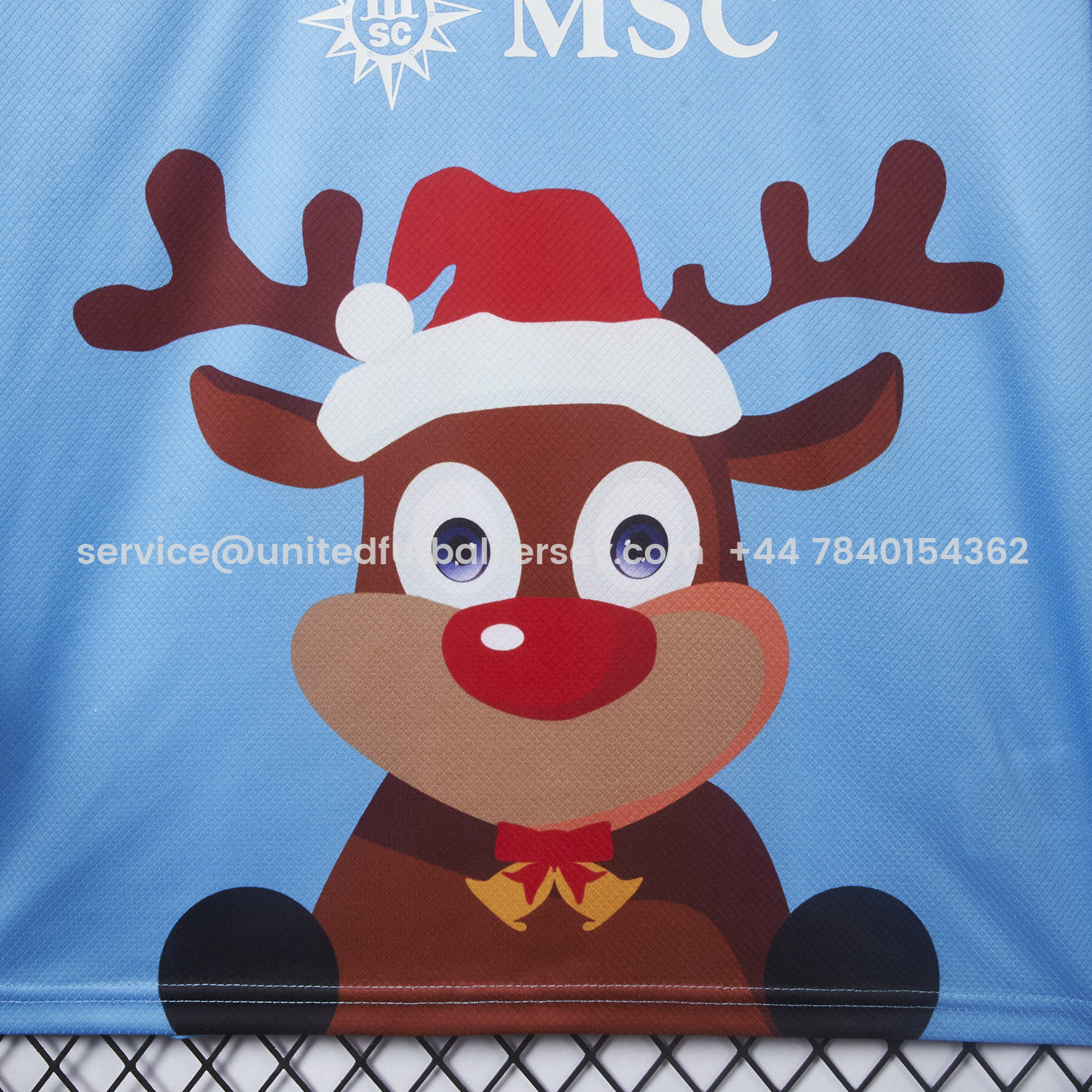 foot-Napoli 25-26 Blue Christmas Elk Special Edition Jersey - Fans Version