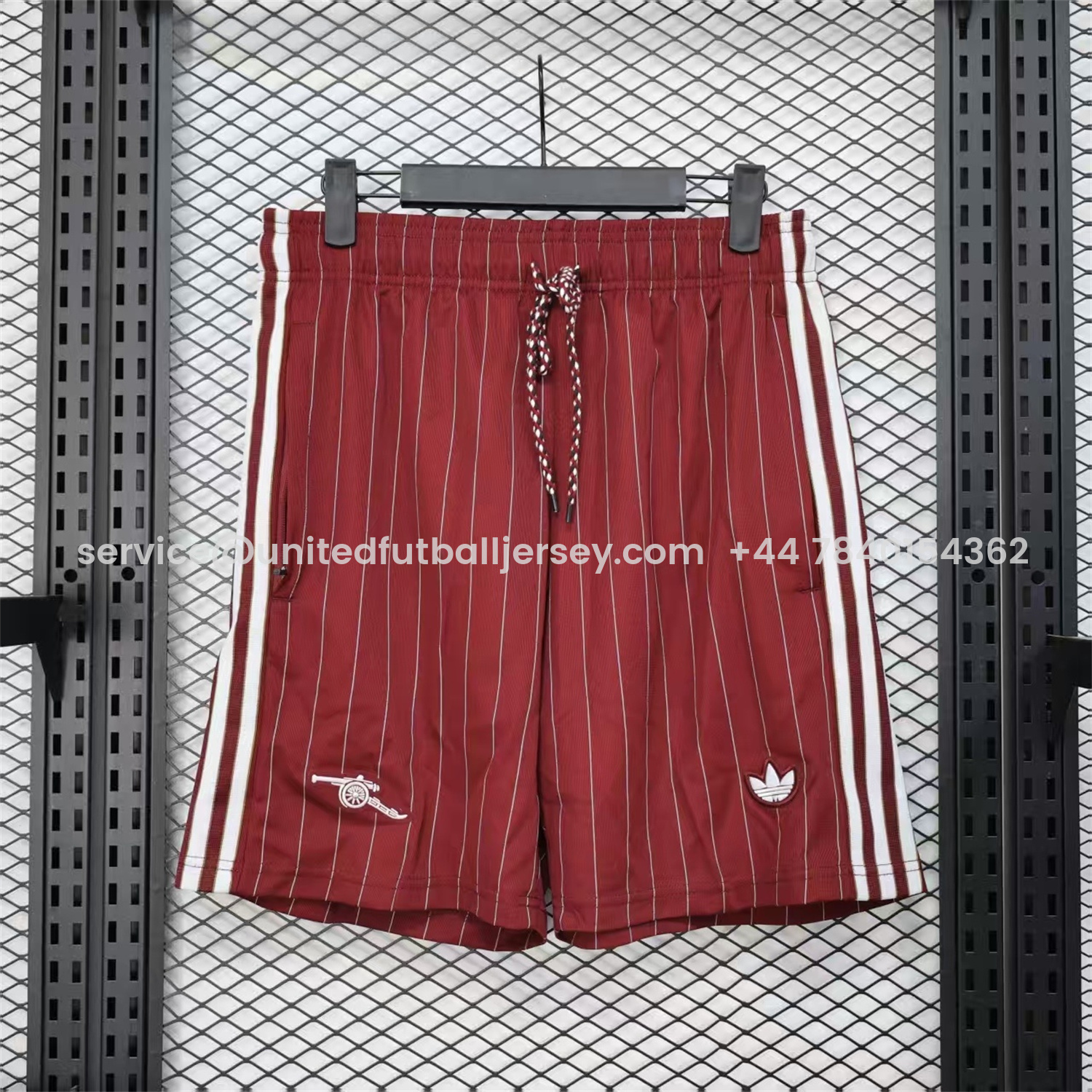 foot-Arsenal 25-26 Trefoil Red Travel Shorts - Player Version
