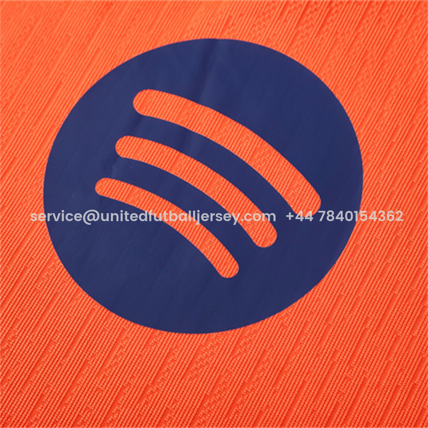 foot-Barcelona 25-26 Kids Long Sleeve Training Set - Orange Top Royal Blue Sponsor & Royal Blue Pants