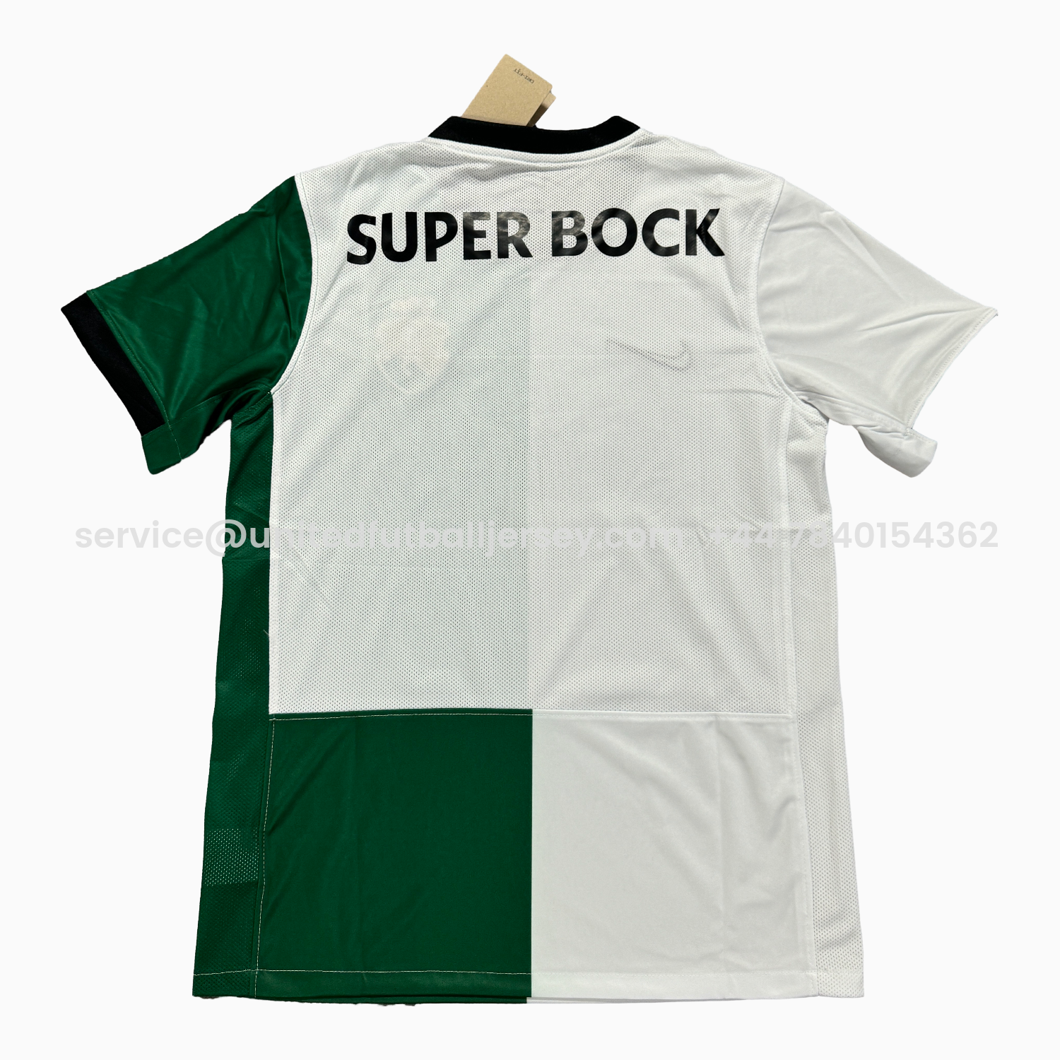 foot-Sporting CP 25-26 Green And White Special Jersey - Fans Version