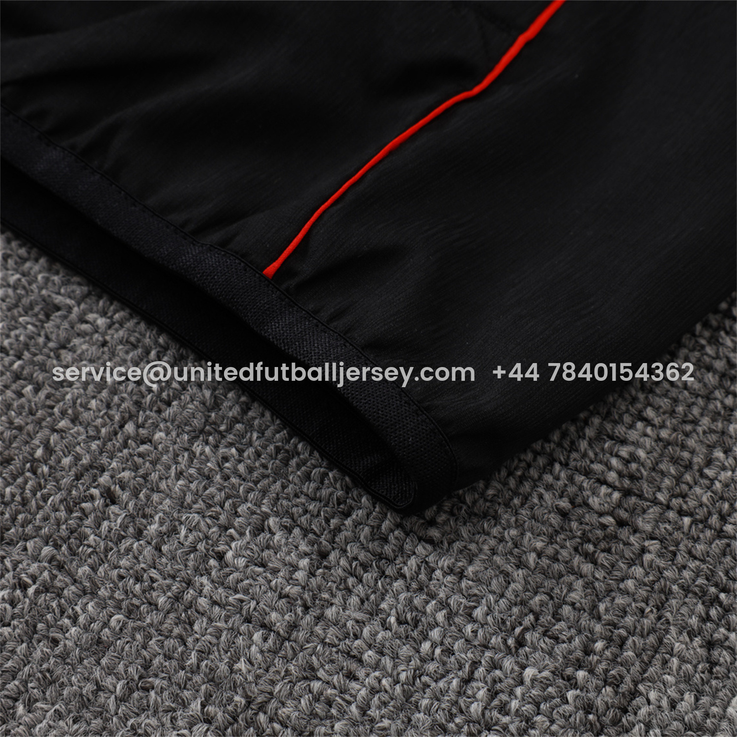 foot-Ajax 25-26 Windbreaker Training Set - Black Top and Pants