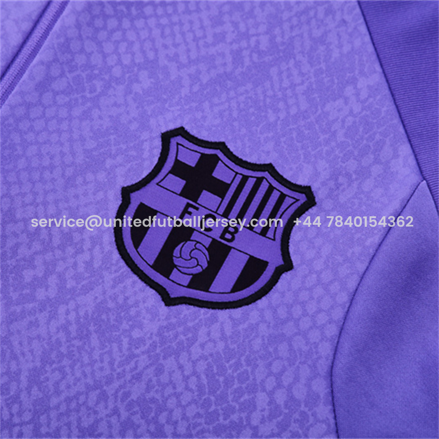 foot-Barcelona 25-26 X KB Kids Long Sleeve Training Set - Purple Top & Black Pants