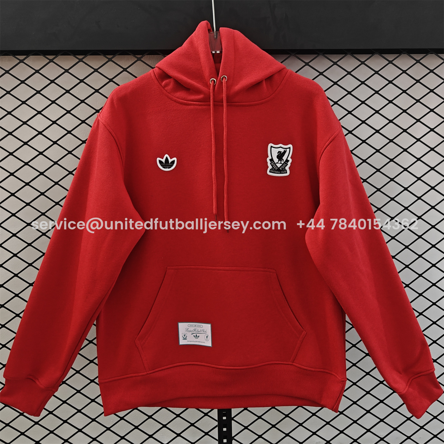 foot-Liver.pool 25-26 Originals Terrace Icon White Team Logo Unisex Pullover Hoodie