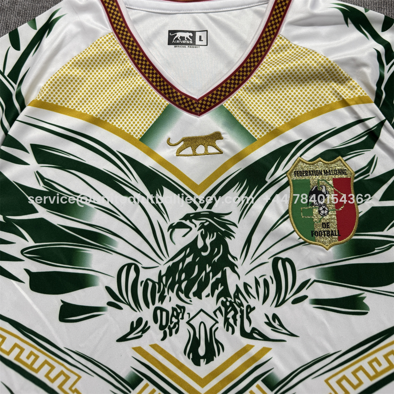 foot-Mali 2026 Eagle White Jersey - Fans Version