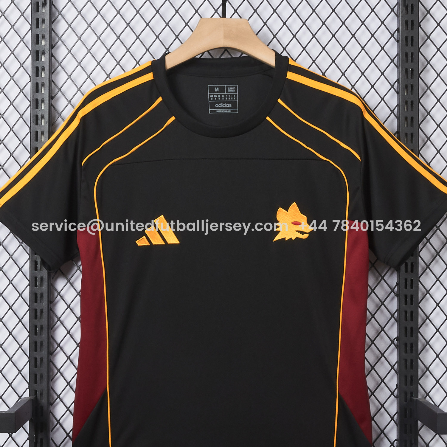 foot-AS Roma 25-26 Travel Special Black Jersey - Fans Version