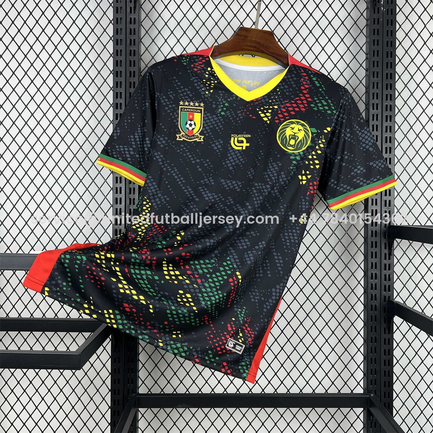 foot-Cameroon 2026 Black Special Jersey - Fans Version