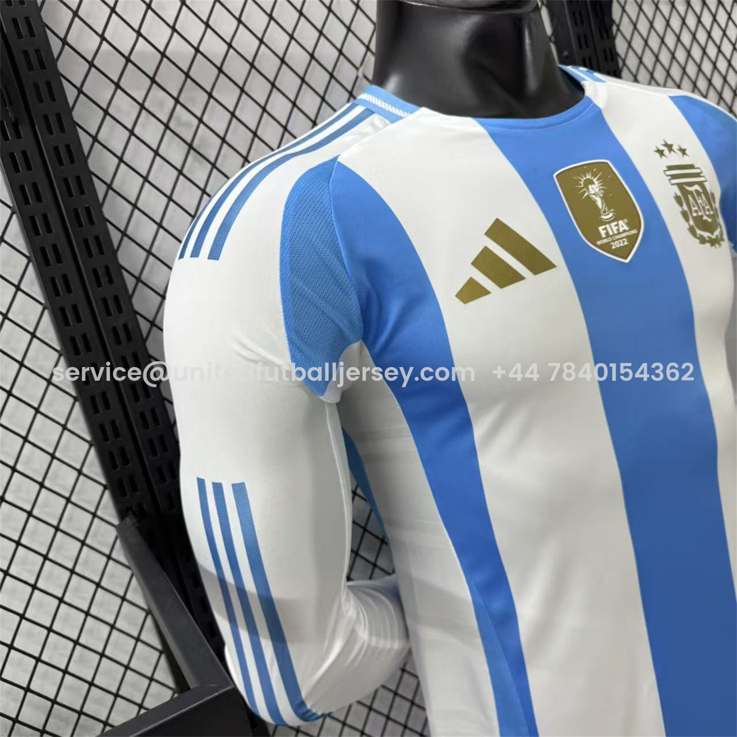foot-Argentina 2024 Home Long Sleeves Jersey - Player Version
