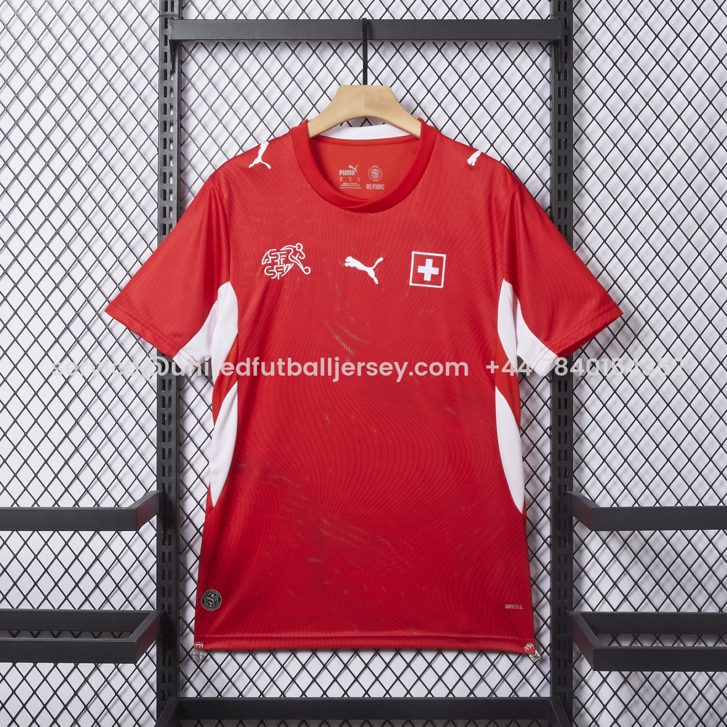 foot-Switzerland 2026 Home Red Jersey - Fans Version
