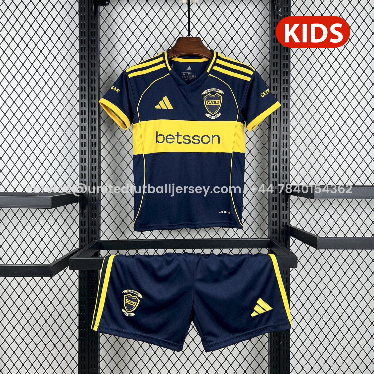 foot-Boca Juniors 25-26 Home 120th Anniversary Kids Kit