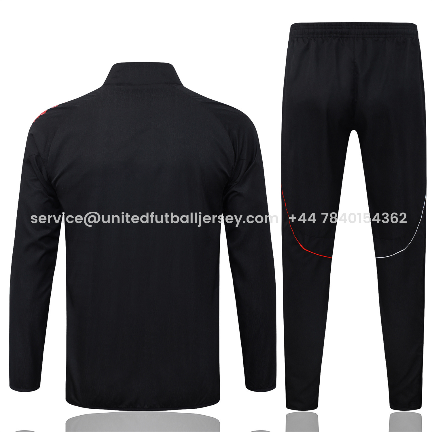 foot-Ajax 25-26 Windbreaker Training Set - Black Top and Pants