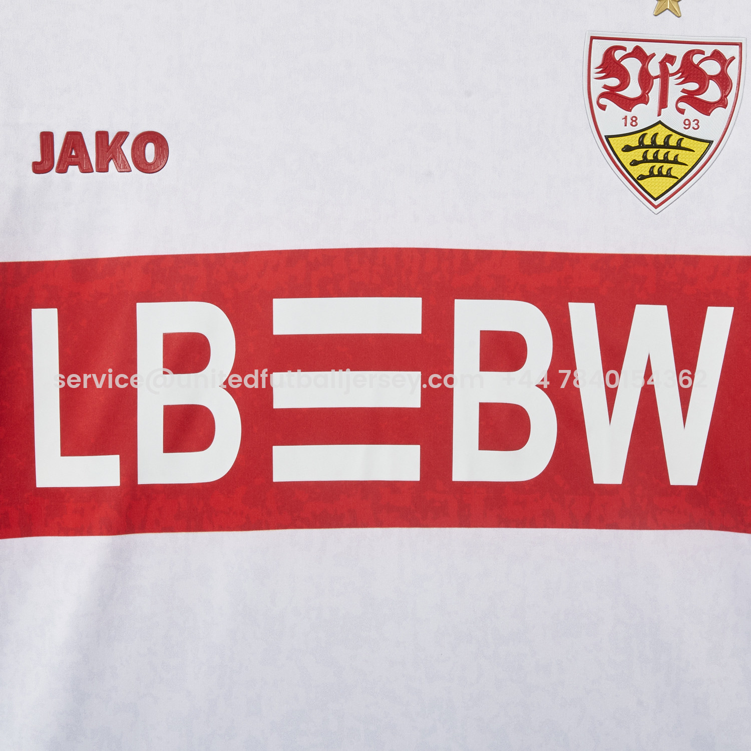 foot-VfB Stuttgart 25-26 European Home Long Sleeves Jersey - Fans Version