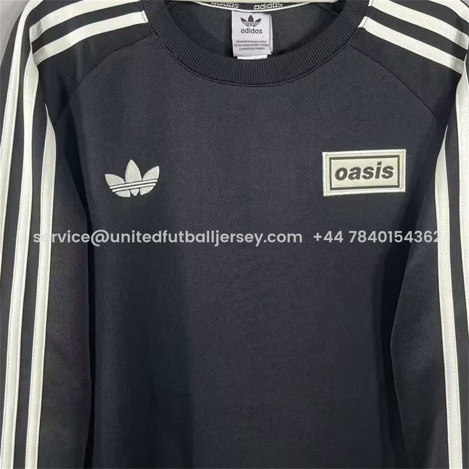 foot-Adidas 25-26 Oasis Originals Tour Black Long Sleeves Jersey - Fans Version