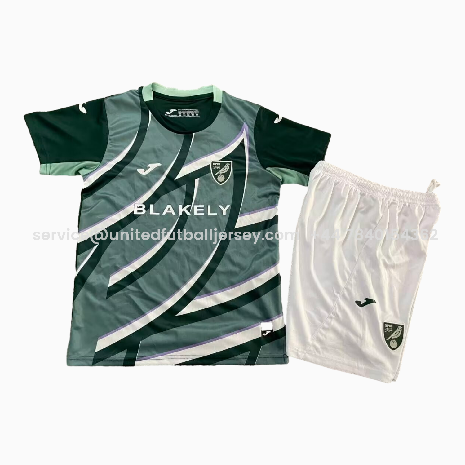 foot-Norwich City 25-26 Away Kids Kit