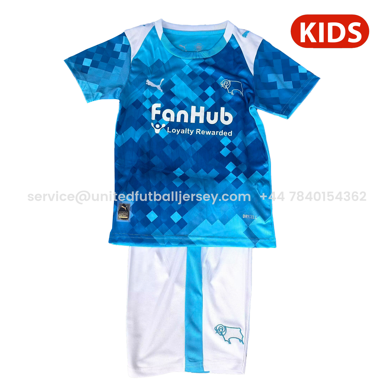 foot-Derby County 25-26 Third Blue Kids Kit