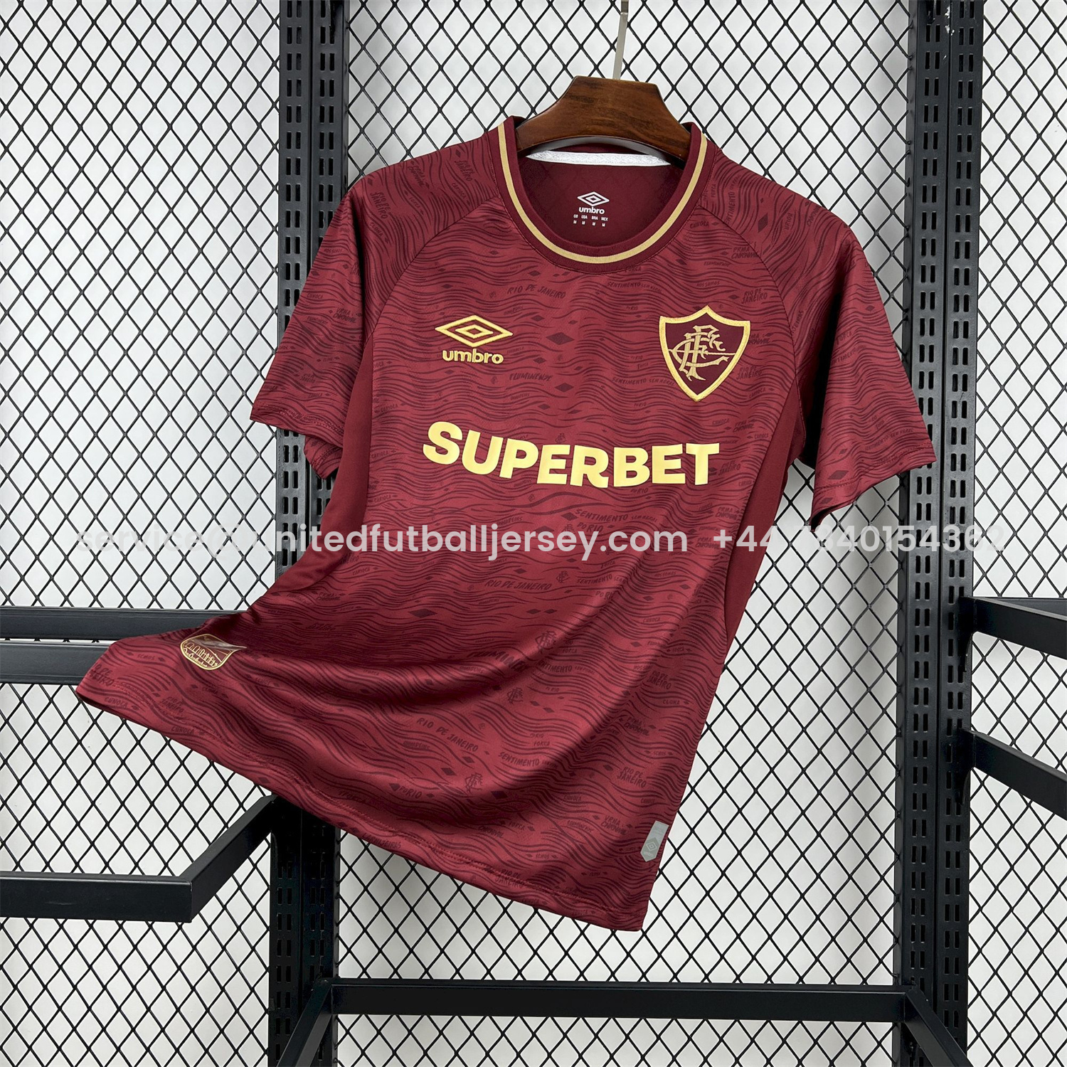 foot-Fluminense 25-26 Third Red Jersey - Fans Version