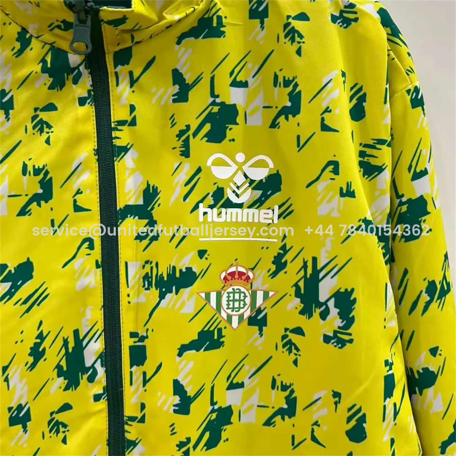 foot-Real Betis 25-26 Double Sided Reversible Windbreaker - Green & Yellow