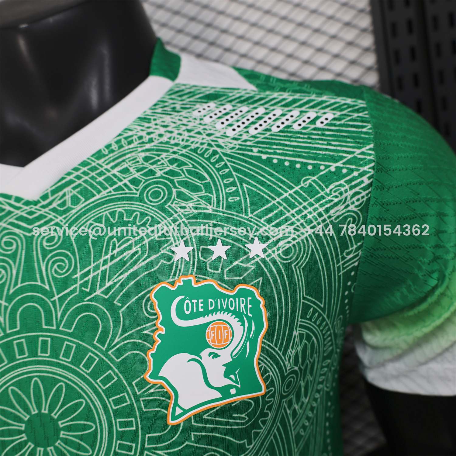 foot-Ivory Coast 2026 Green And White Special Jersey - Player Version