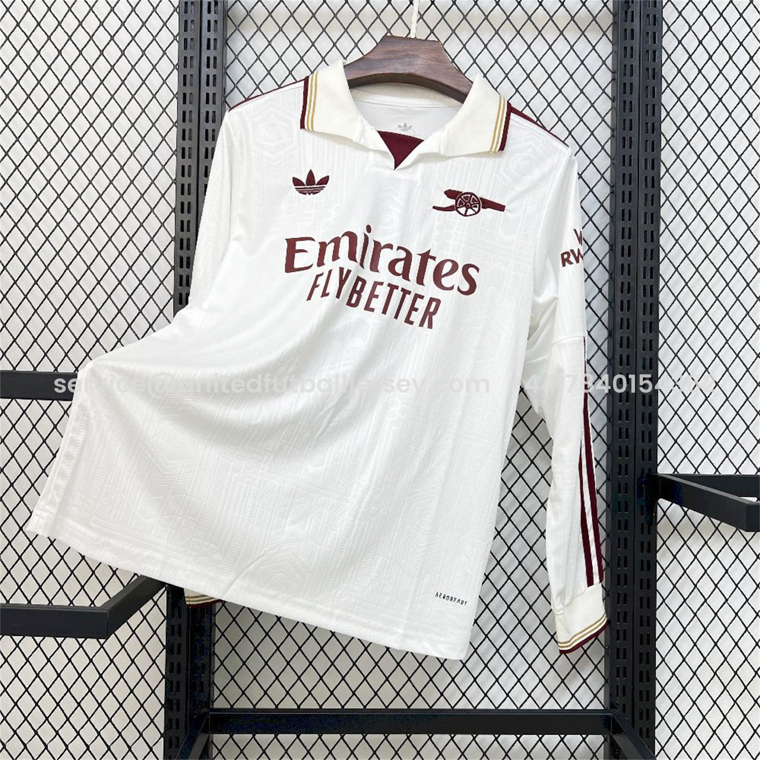 foot-Arsenal 25-26 Third White Long Sleeves Jersey - Fans Version