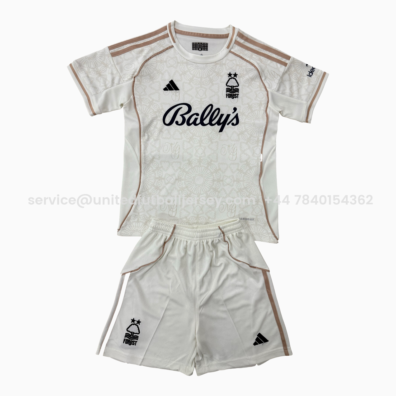 foot-Nottingham Forest 25-26 Away With Chest Sponsor Kids Kit