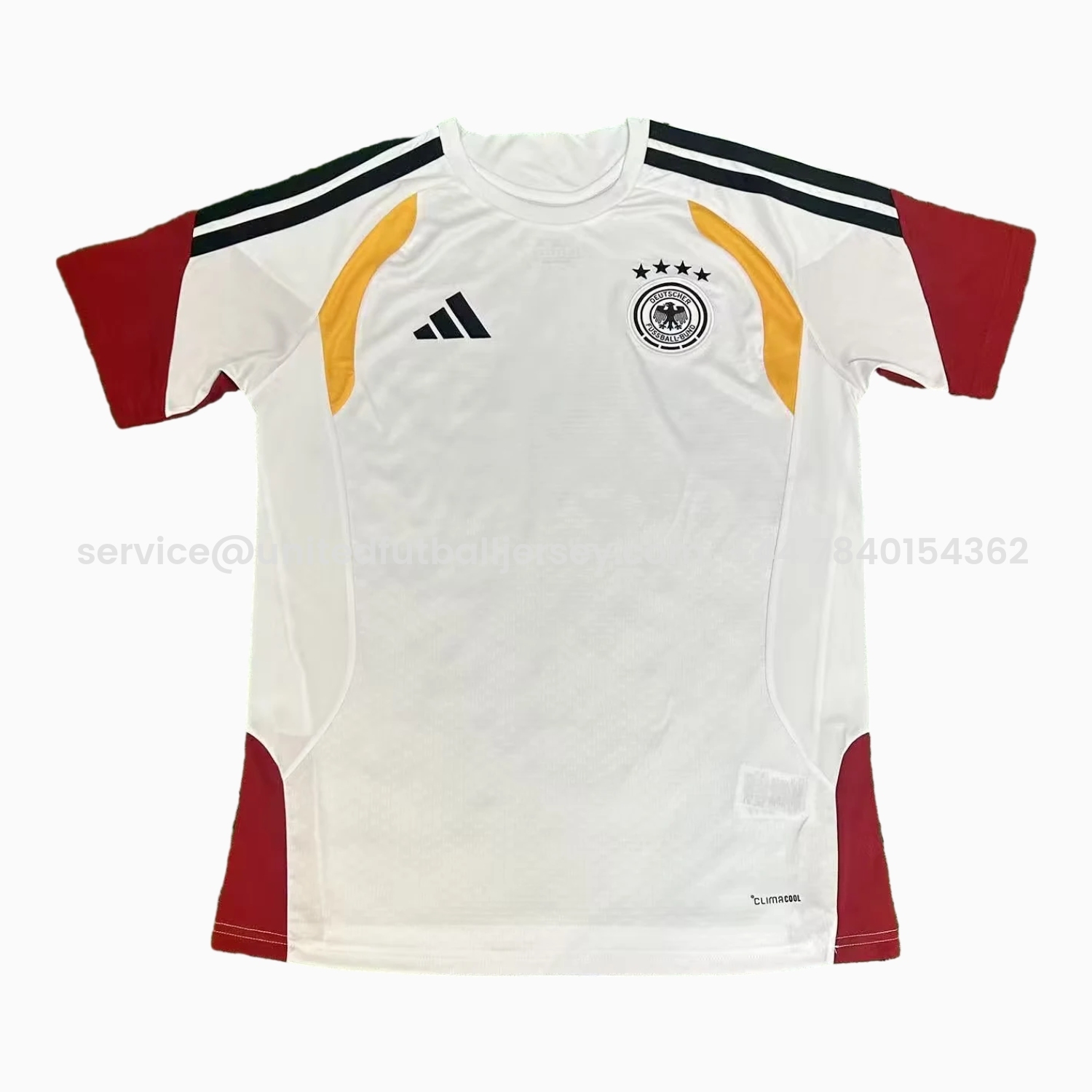 foot-Germany 2026 White Pre-Match Training Jersey - Fans Version