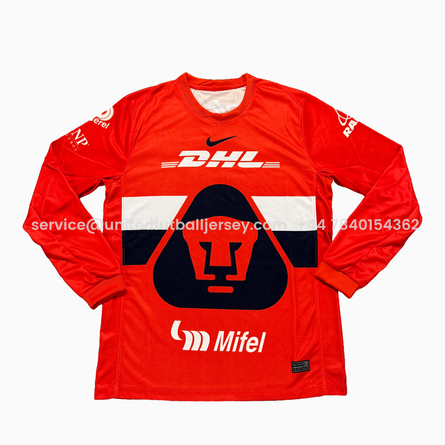 foot-Pumas UNAM 25-26 Orange Goalkeeper Long Sleeves Jersey - Fans Version