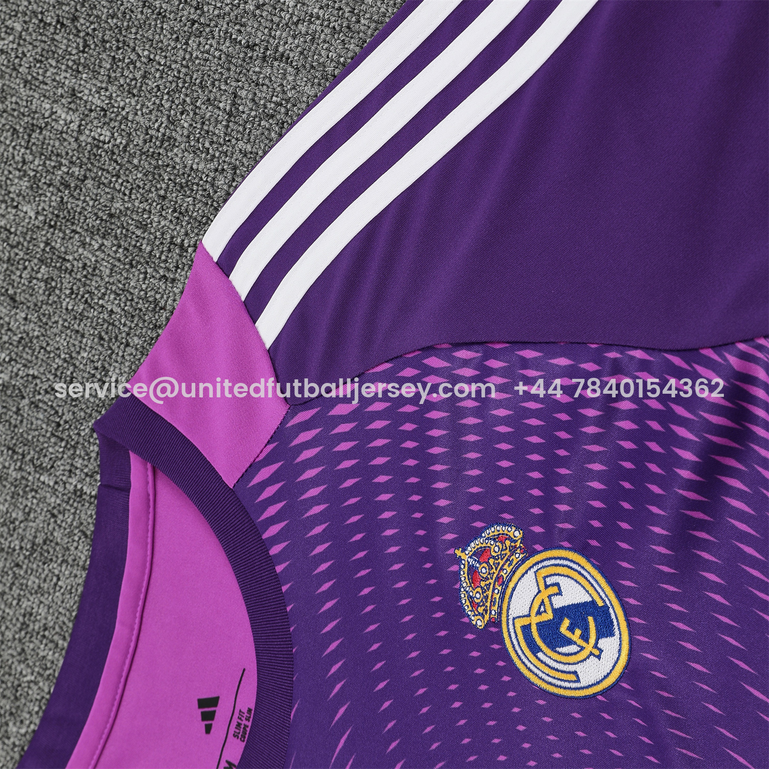 foot-Real Madrid 25-26 Longt-Sleeve Training Set - Purple Top & Purple Shorts