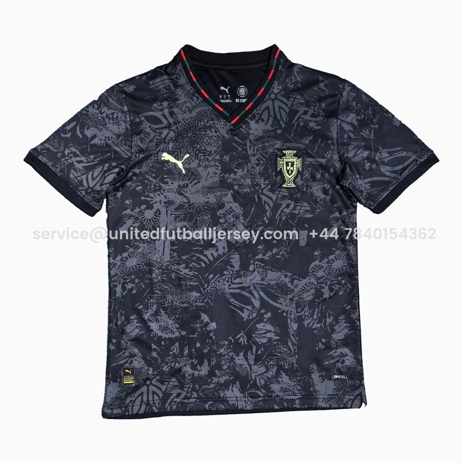 foot-Portugal 2026 Grey And Black Special Jersey - Fans Version