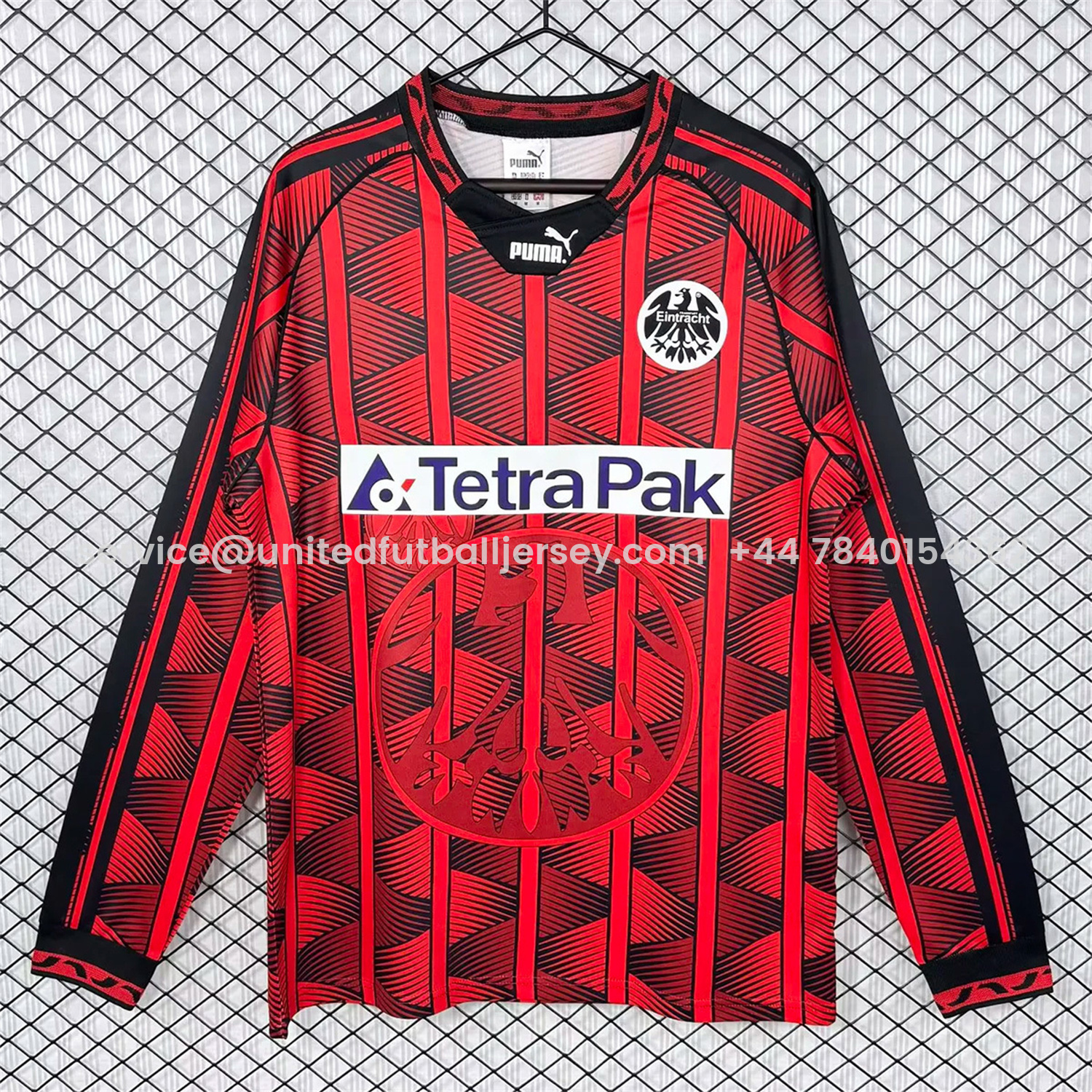 foot-Retro Frankfurt 1995-96 Home Long Sleeves Jersey