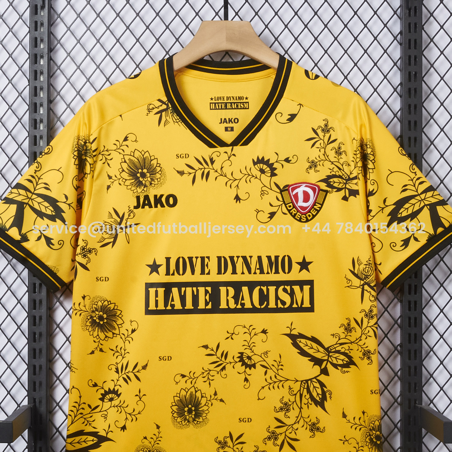foot-Dynamo Dresden 25-26 HATE RACISM Special Jersey - Fans Version