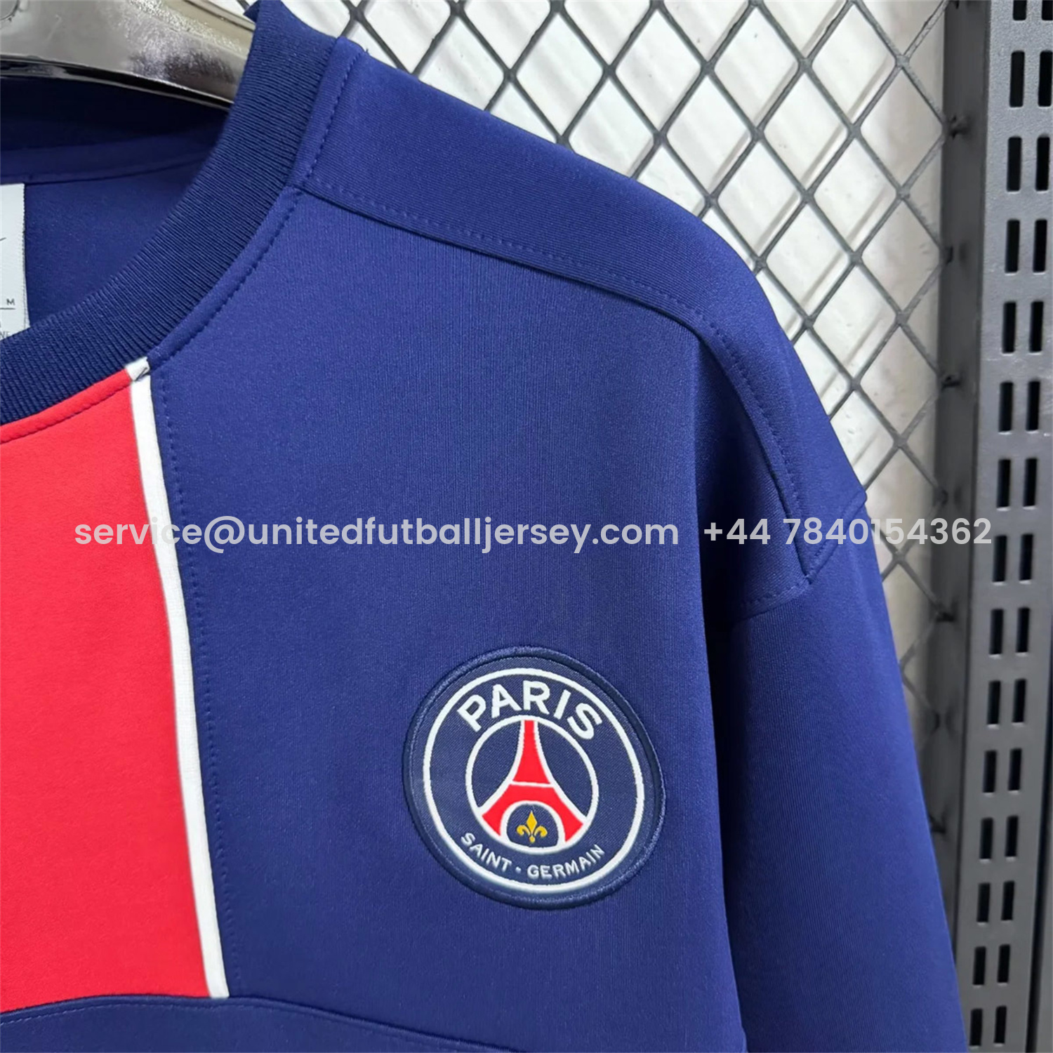 foot-Paris Saint-Germain PSG 25-26 Blue And Red Unisex Pullover Hoodie