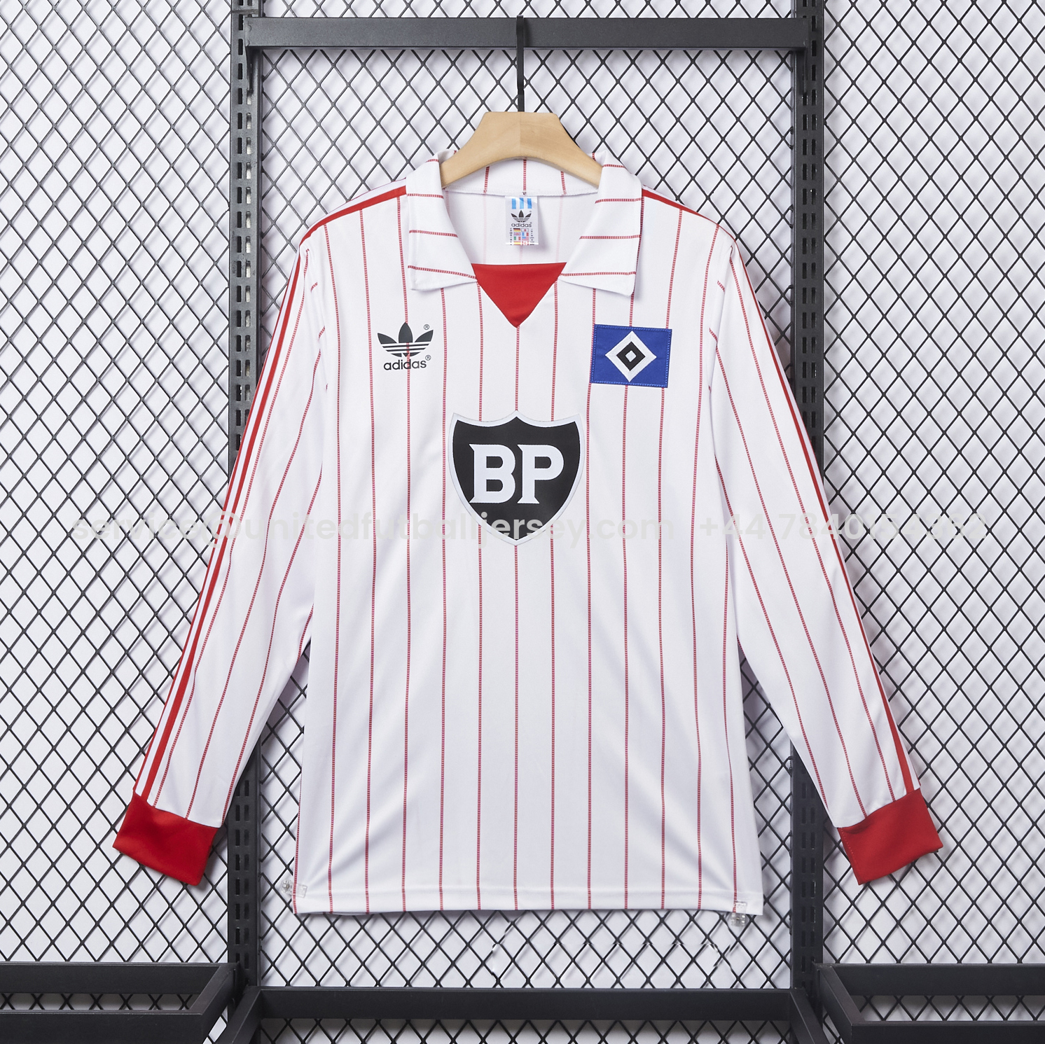 foot-Retro Hamburger SV 1982-83 Home Long Sleeves Jersey