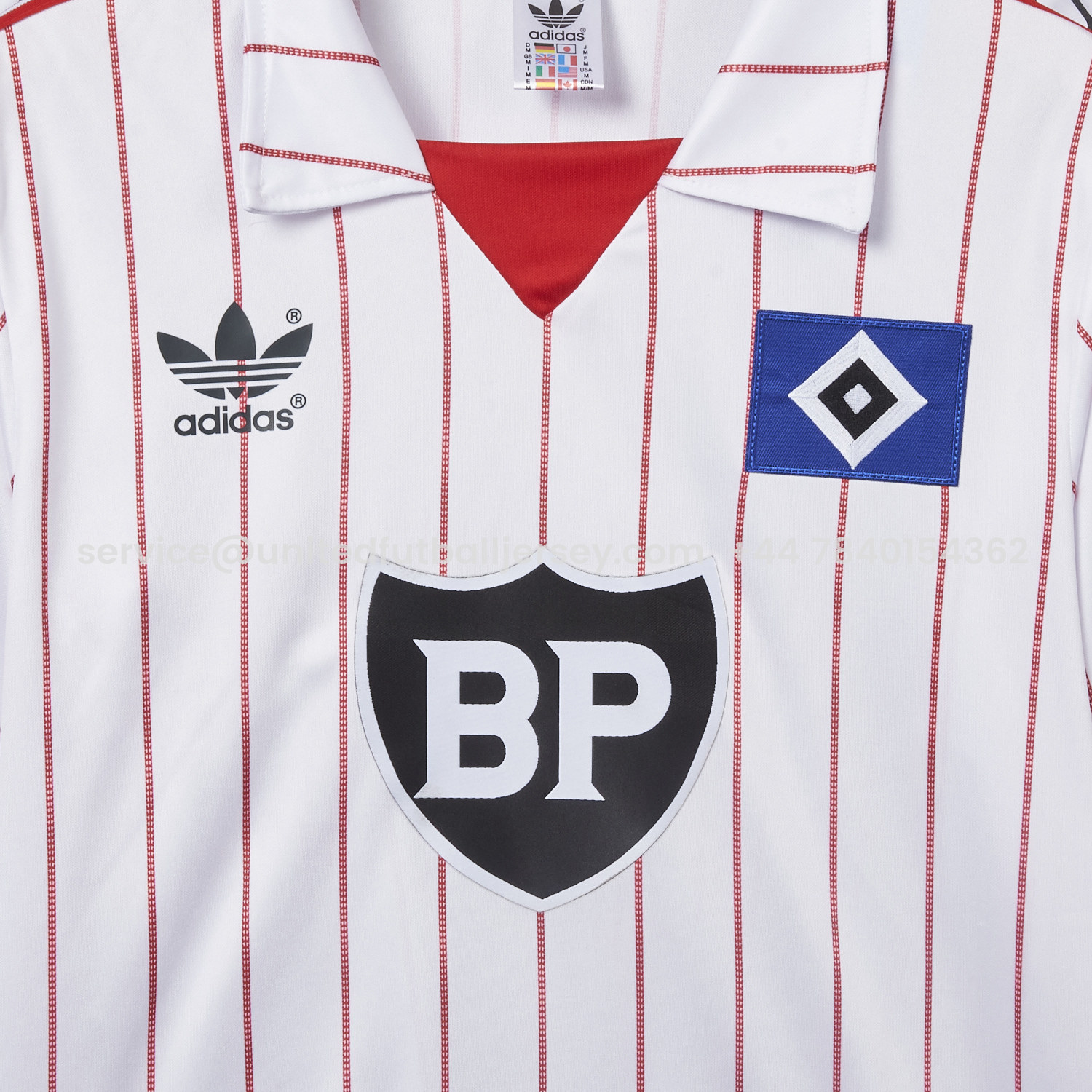 foot-Retro Hamburger SV 1982-83 Home Long Sleeves Jersey