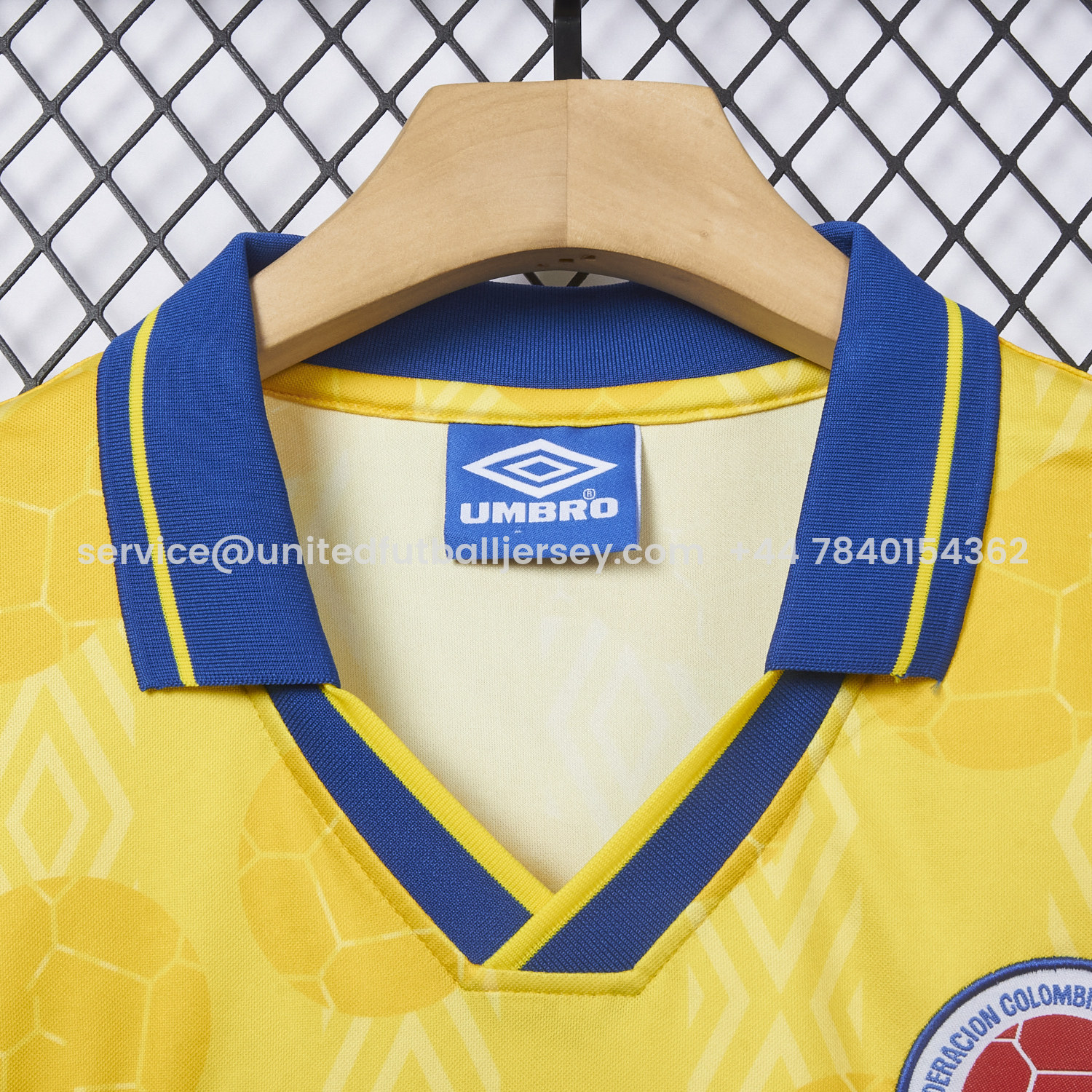 foot-Retro Colombia 1994 Home Jersey