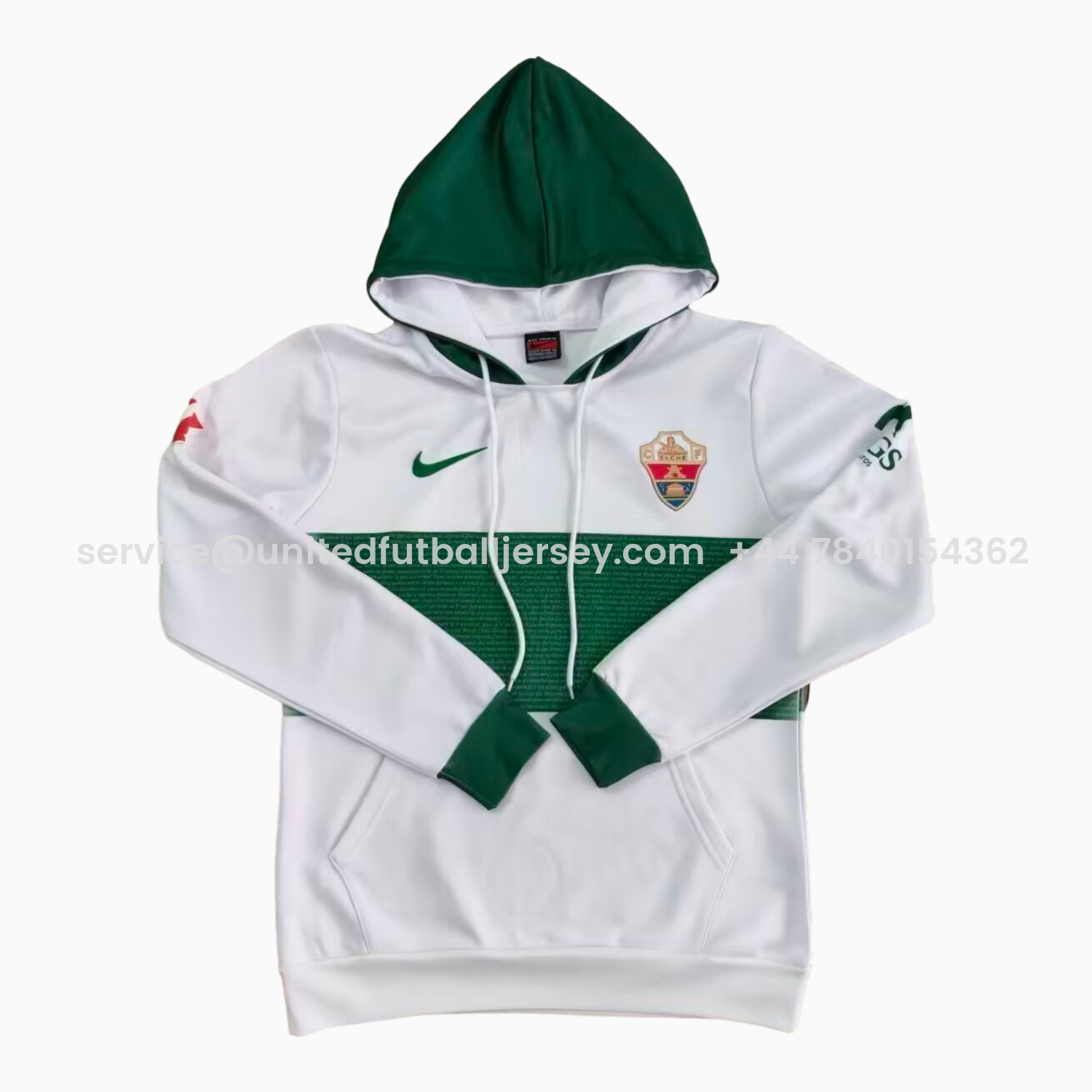 foot-Elche 25-26 White Unisex Pullover Hoodie