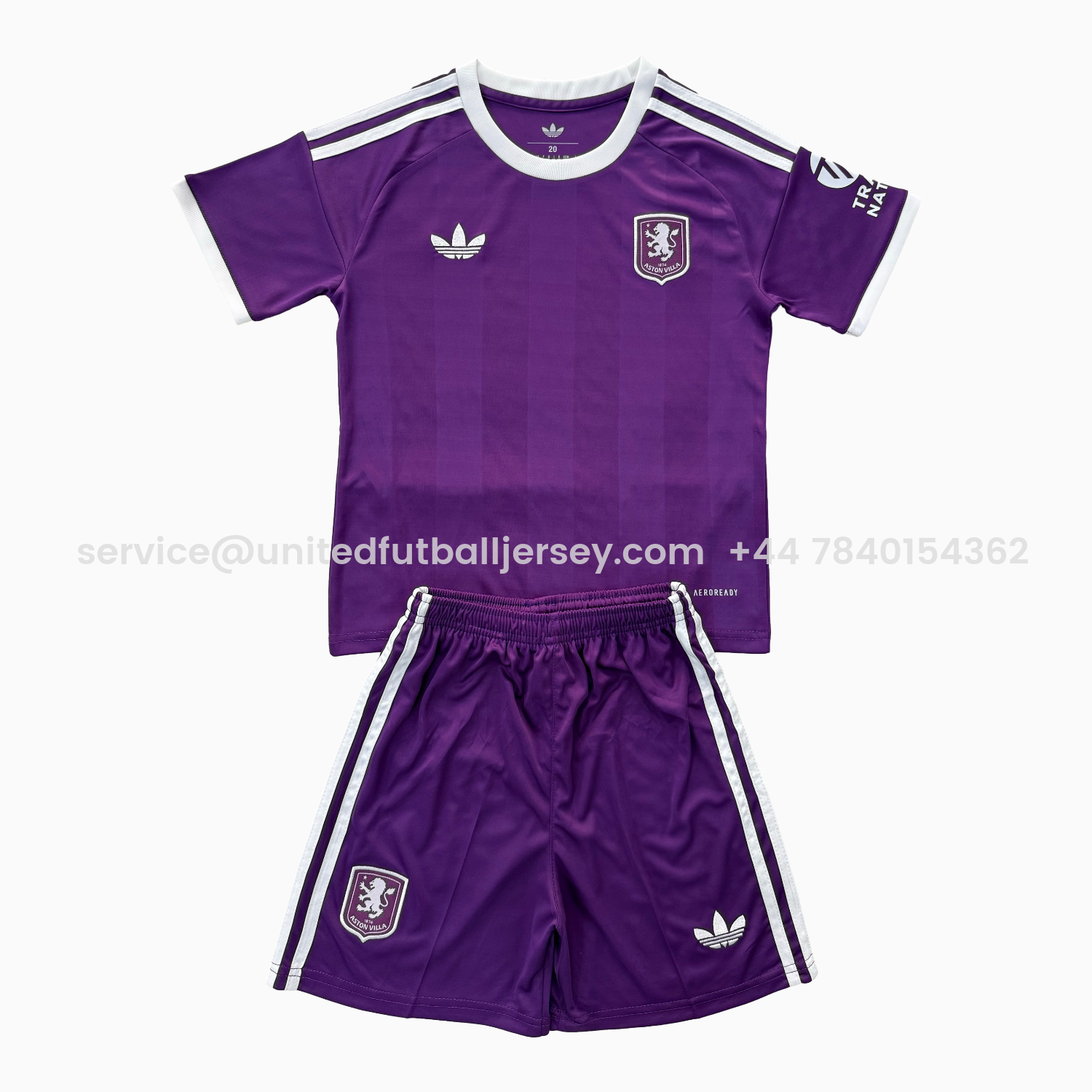 foot-Aston Villa 25-26 Purple Goalkeeper Kids Kit