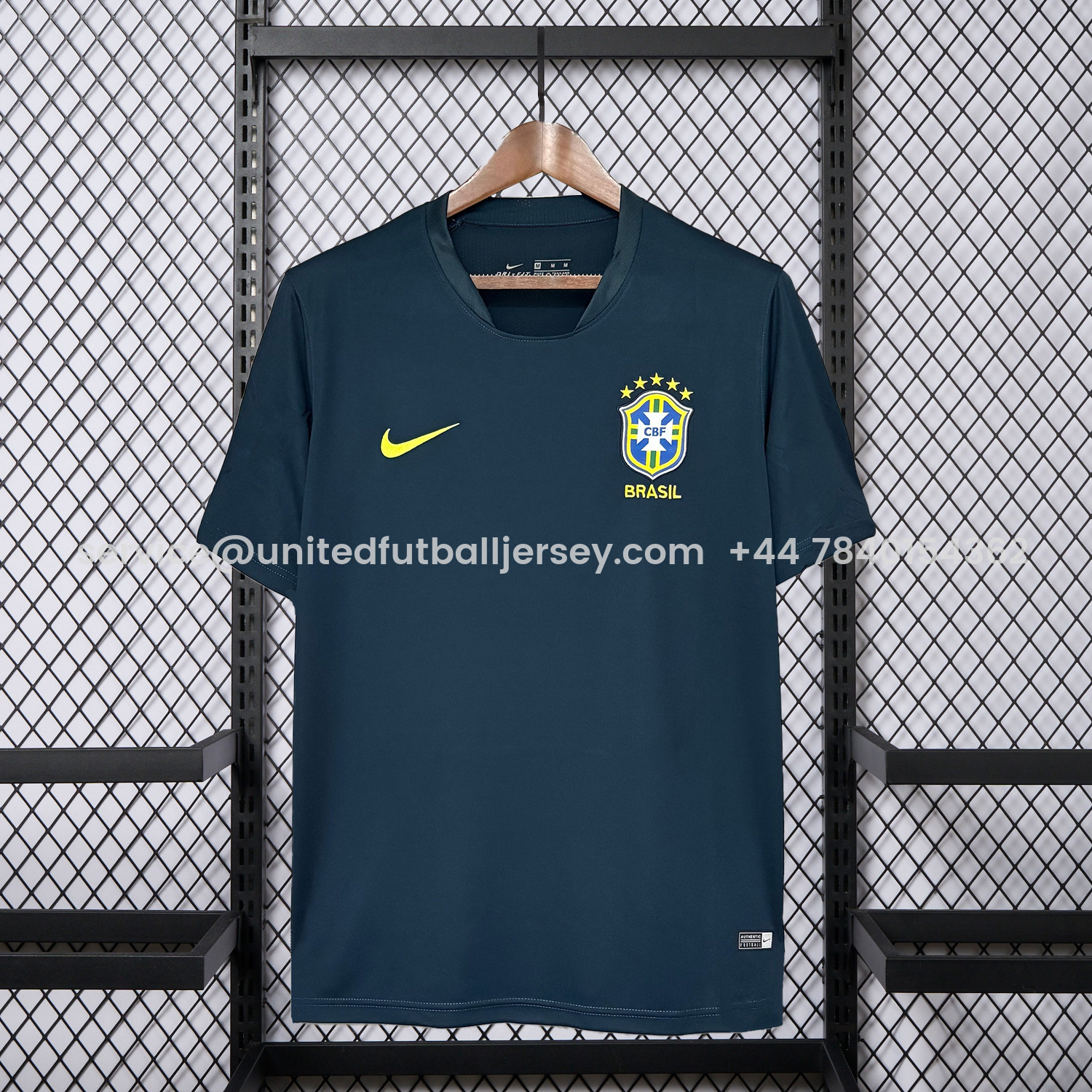 foot-Brazil 2026 Dark Blue Training Jersey - Fans Version