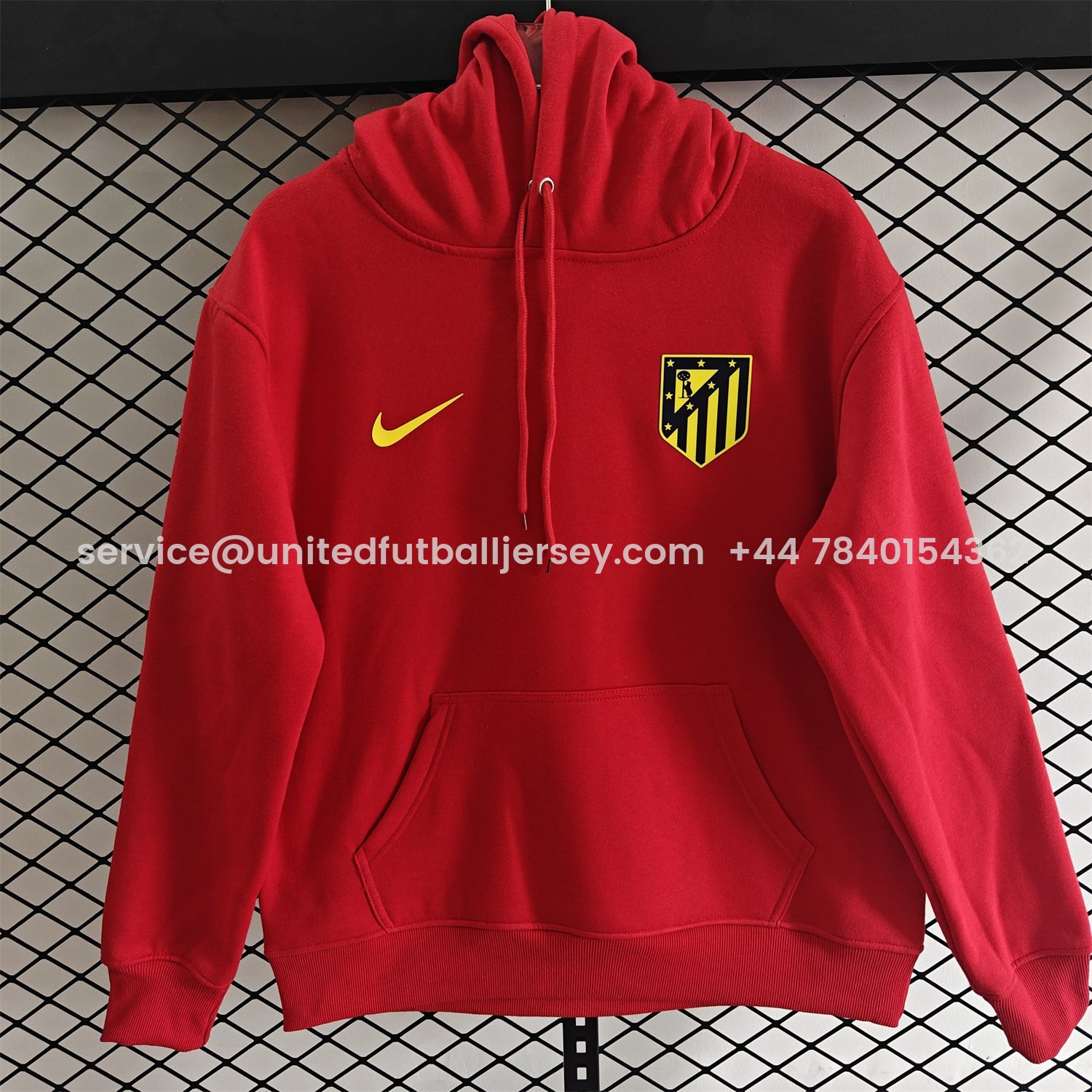 foot-Atletico Madrid 25-26 Originals Terrace Icon Unisex Pullover Hoodie
