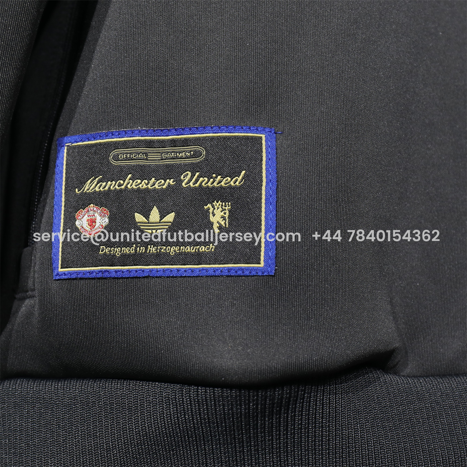 foot-Manchester United 25-26 Pure Color Training Set - Black Top and Black Pants