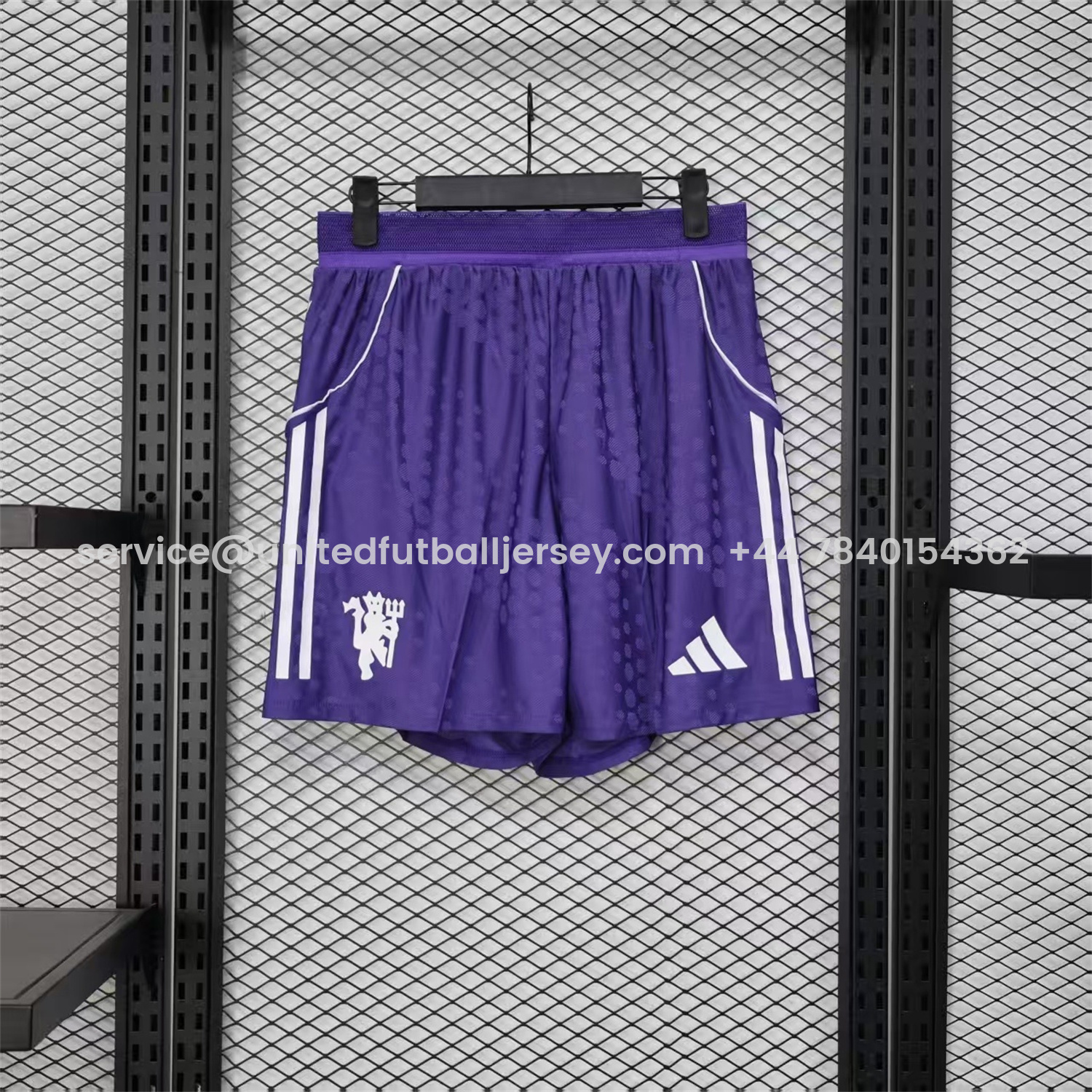 foot-Manchester United 25-26 Away Purple Shorts - Player Version