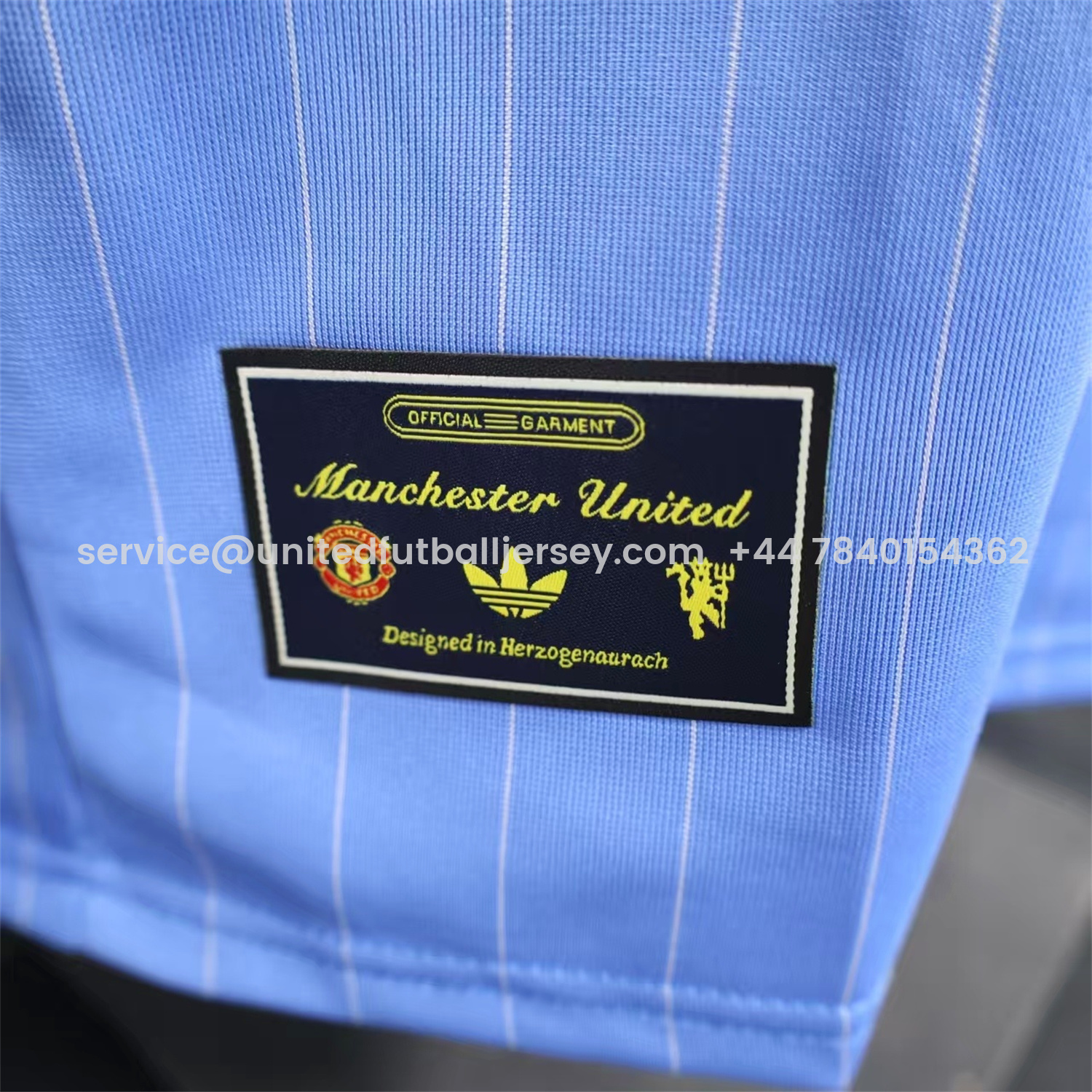 foot-Manchester United 25-26 Icon Travel Special Edition Blue Jersey - Player Version