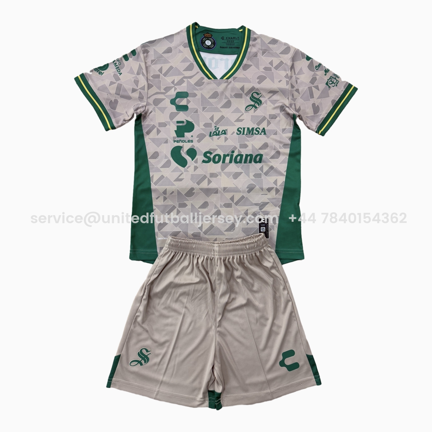 foot-Santos Laguna 25-26 Away Men's Adult Jersey Set - Fans Version